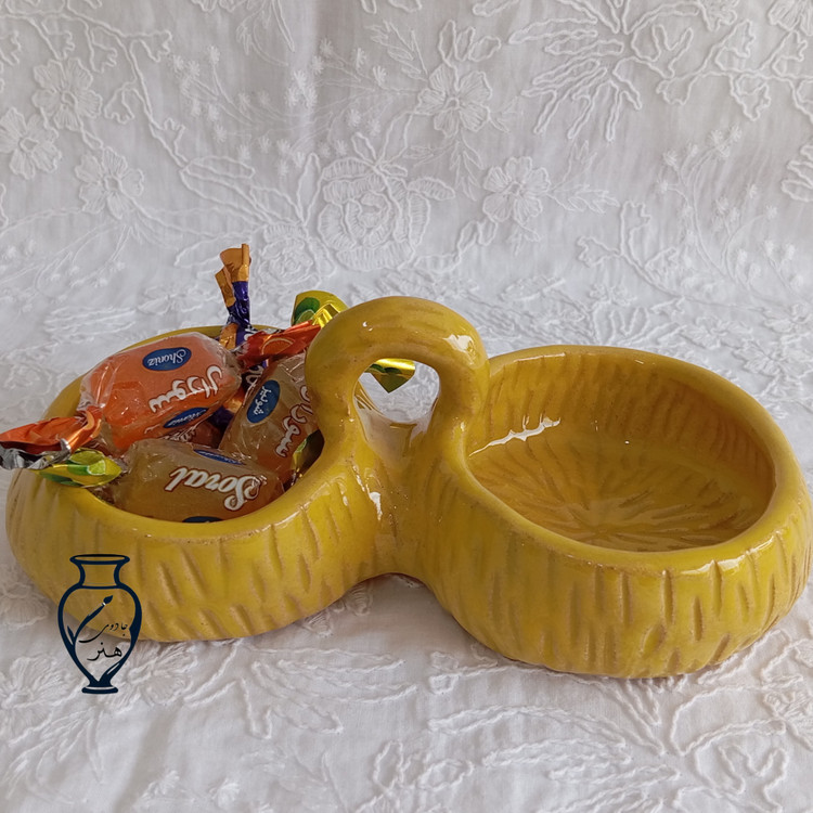 اردورخوری ۲تایی _ زیتون خوری سفالی_اردورخوری دستساز دفرمه